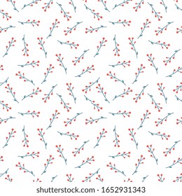 Seamless pattern with decorative flowers