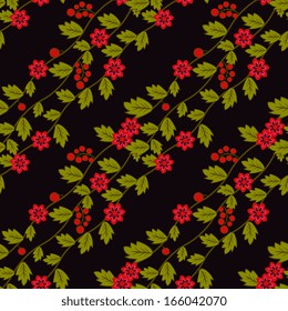 Seamless pattern with decorative flowers