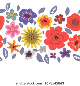 Diseño impecable con flores decorativas