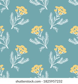 Seamless pattern with decorative flowers