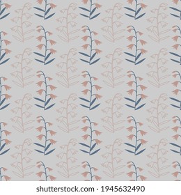 Seamless pattern with decorative flowers