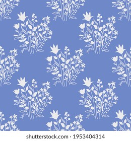 Seamless pattern with decorative flowers