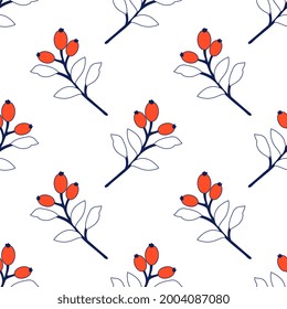 Seamless pattern with decorative flowers