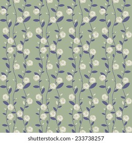 Seamless pattern with decorative flowers