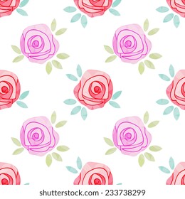 Seamless pattern with decorative flowers