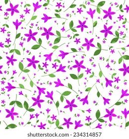Seamless pattern with decorative flowers