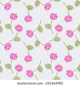 Seamless pattern with decorative flowers