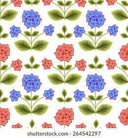 Seamless pattern with decorative flowers