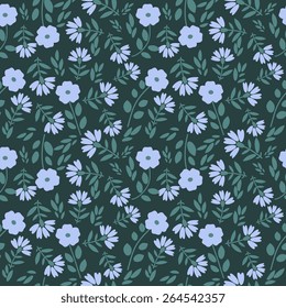 Seamless pattern with decorative flowers