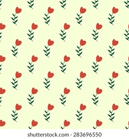 Seamless pattern with decorative flowers