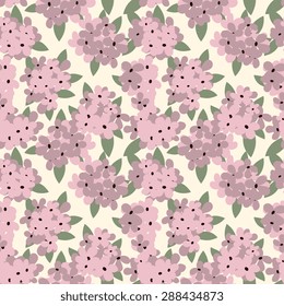 Seamless pattern with decorative flowers