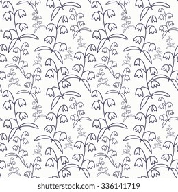 Seamless pattern with decorative flowers