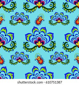 Seamless pattern from decorative flowers
