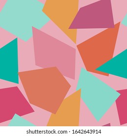 Seamless pattern with decorative geometric and abstract elements. Vector illustration. For design.