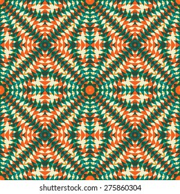 Seamless pattern with decorative geometric and abstract elements. Vector illustration.