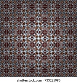 Seamless pattern with decorative geometric and abstract elements in white, black and gray colors. Vector illustration.