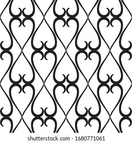 Seamless pattern of decorative geometric elements