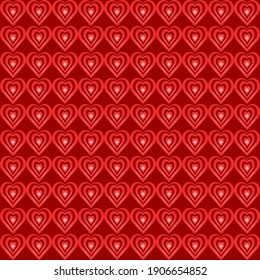 Seamless pattern of decorative hearts can be used for wallpaper, card, wrapping, textile, invitation  web page background and more.