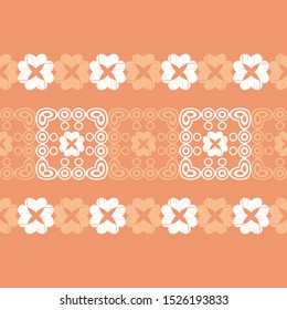 Seamless pattern of decorative hearts. Valentine's day. Illustration for web design or print.
