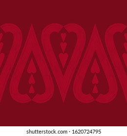 Seamless pattern of decorative hearts. Valentine's day. illustration for web design or print.