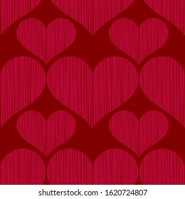 Seamless pattern of decorative hearts. Valentine's day. illustration for web design or print.