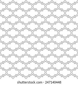 Seamless pattern.  Decorative lattice in the Moroccan style. Vector illustration.