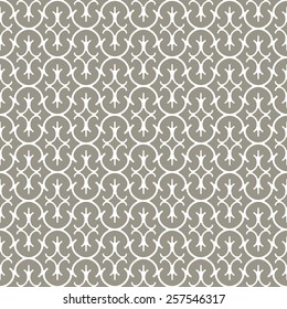 Seamless pattern.  Decorative lattice in the Moroccan style. Vector illustration.