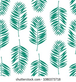 Seamless pattern with decorative leaves. Design for card, print, wallpaper.