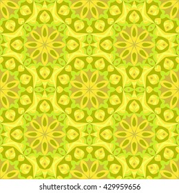 Seamless pattern. Decorative pattern with mandalas in beautiful colors. Vector background