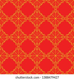 Seamless pattern with decorative ornament