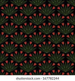Seamless pattern with decorative ornament