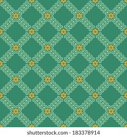 Seamless pattern with decorative ornament