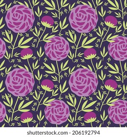 Seamless pattern with decorative ornament