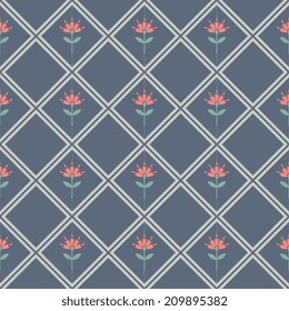 Seamless pattern with decorative ornament