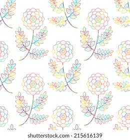 Seamless pattern with decorative ornament