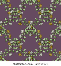 Seamless pattern with decorative ornament