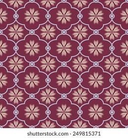 Seamless pattern with decorative ornament