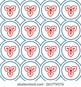Seamless pattern with decorative ornament