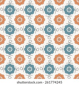 Seamless pattern with decorative ornament