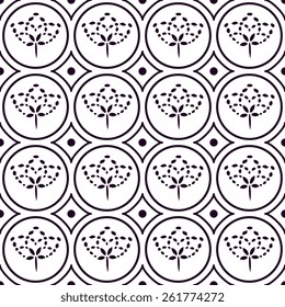 Seamless pattern with decorative ornament