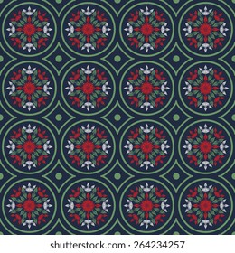 Seamless pattern with decorative ornament