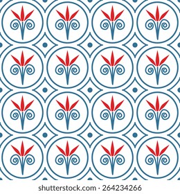 Seamless pattern with decorative ornament