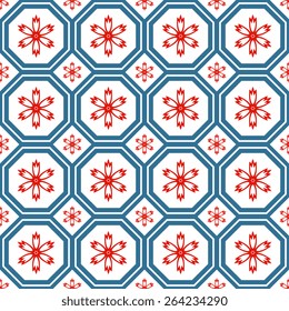 Seamless pattern with decorative ornament