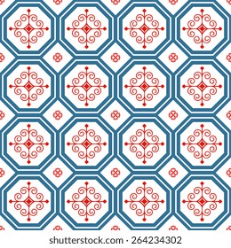Seamless pattern with decorative ornament