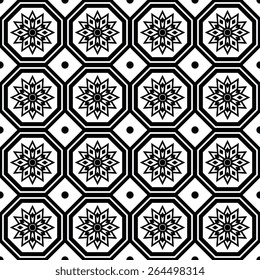 Seamless pattern with decorative ornament