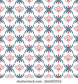 Seamless pattern with decorative ornament