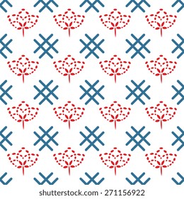 Seamless pattern with decorative ornament