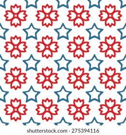 Seamless pattern with decorative ornament