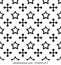 Seamless pattern with decorative ornament