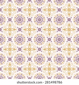 Seamless pattern with decorative ornament